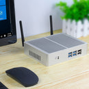 XCY Mini PC sin ventilador Intel Core i7 4500U i5 5200U i3 7100U 300M WiFi Gigabit Ethernet VGA HDMI Pantalla Windows 10 Linux HTPC