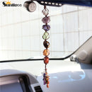 Sunligoo Reiki Healing 7 Chakra piedra preciosa caída con borla meditación espiritual ventana coche Feng Shui adorno colgante decoración del hogar