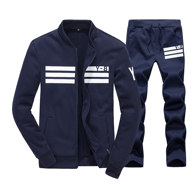 BOLUBAO Neue Herbst Männer Set Qualität Fleece Sweatshirt + Hosen Sporting Trainingsanzüge Herren Survêtement Sportswear Männlicher Trainingsanzug