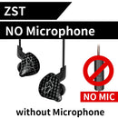 KZ ZST Bluetooth Earphones 1DD+1BA Driver Dynamic &amp; Armature in Ear Monitors Noise Isolating HiFi Music Sports Earbuds Headset