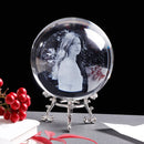 Personalized Crystal Photo Ball Customized Picture Sphere Globe Home Decor Accessories Baby Photo Christams Gift for Girlfriend