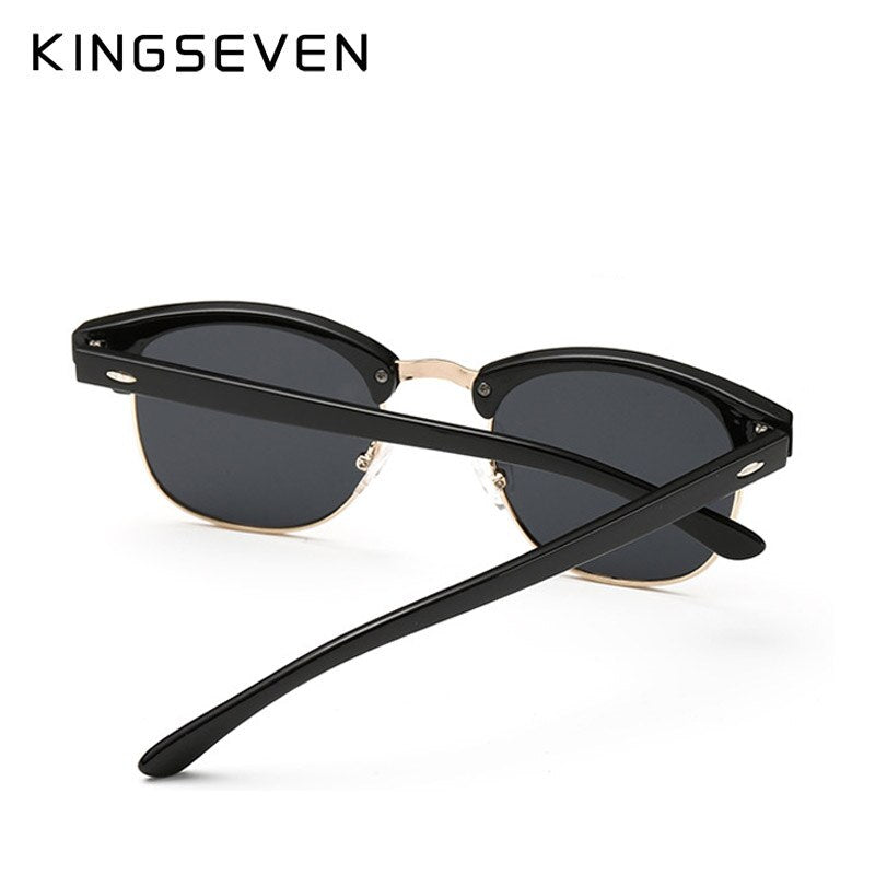 Gafas de sol polarizadas KINGSEVEN para mujer, gafas de sol Retro con montura metálica, gafas de sol de marca famosa para mujer, gafas de sol masculinas