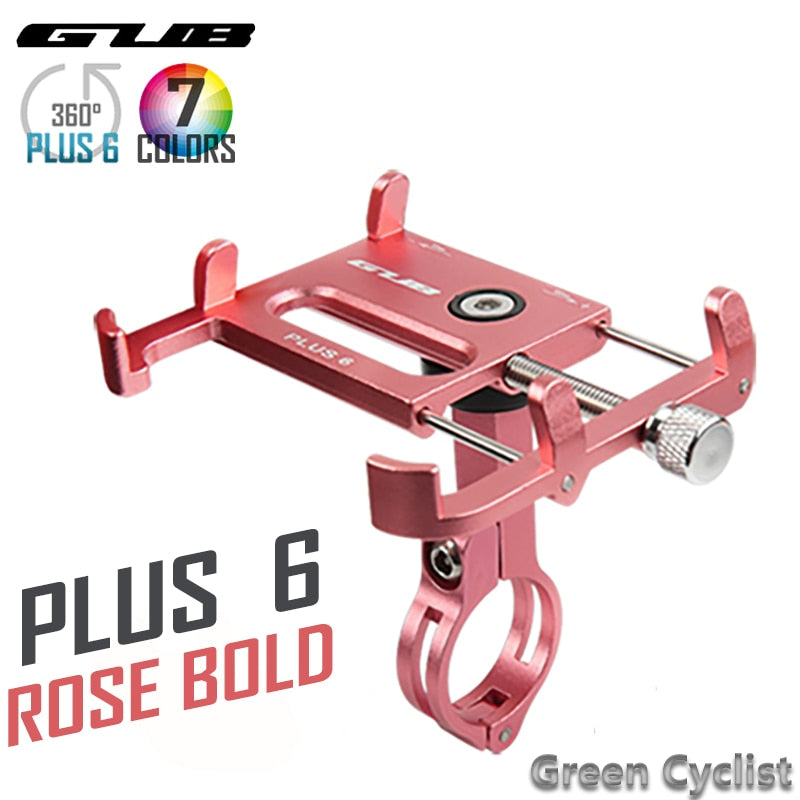 GUB New Free Rotation Bicycle Phone Holder Plus6/Pro2 Cycling Phone Support Handlebar Accessories for Smartphone Bracket