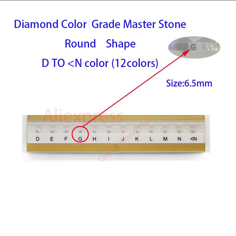 Specifications of  diamond standard cz master and D To M white Color round shape with laser Cubic Zirconia stone Tester Tools