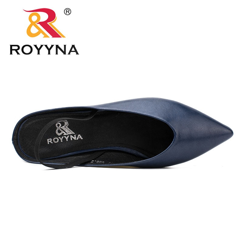 ROYYNA, nuevo estilo elegante, zapatos de mujer con punta en pico, zapatos de mujer, tacones cuadrados, zapatos de vestir para mujer, cómodos, ligeros, rápidos, envío gratis