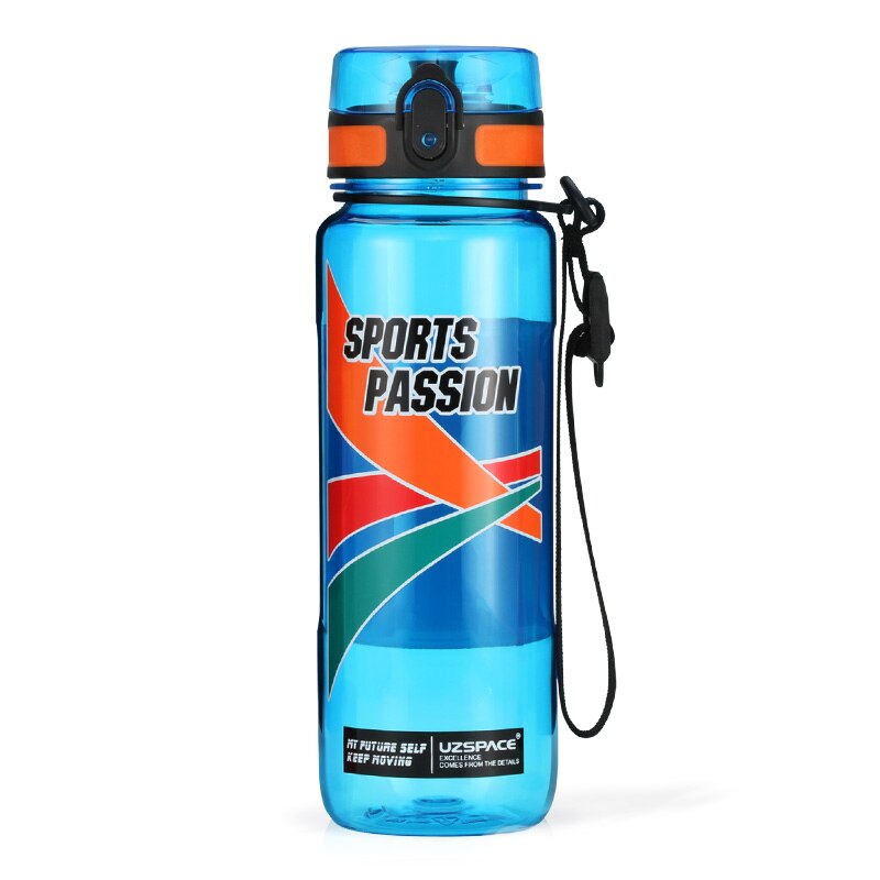 UZSPACE Sport Water Bottles Large Capacity male Portable Creative Trend Kettle Outdoor fitness Space Plastic Bottle BPA Free