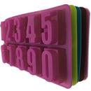 Molde de silicona con números para Chocolate y galletas, forma Digital 3D fría, Fondant, pastel, gelatina, dulces, pasteles, herramientas de decoración DIY, 1 ud.