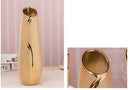 Luxury Europe Gold-Plated Ceramic Vase Home Decor Creative Design Porcelain Decorative Flower Vase For Wedding Decoration