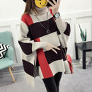 2022 Women Pullover Female Sweater Fashion Autumn Winter  Shawl Warm Casual Loose Knitted Tops