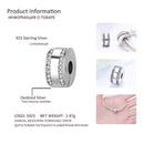 BISAER Authentic 925 Sterling Silver Stopper Clip Heart Star Charm Clear CZ Beads Fit Charm Silver 925 Bracelet Jewelry Making