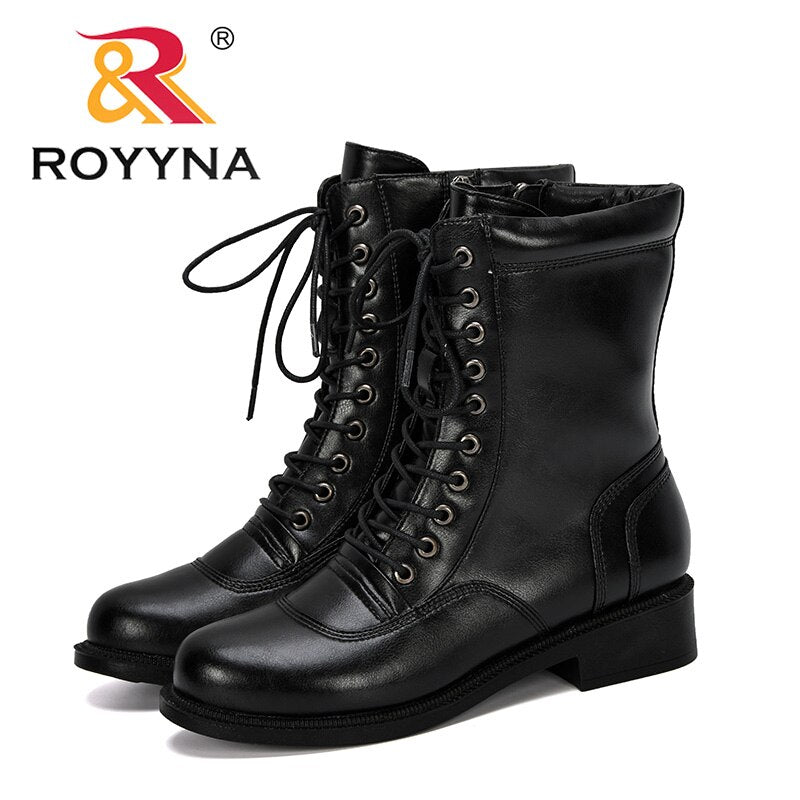 ROYYNA New Popular Increase Short Boots Women Autumn Winter Round Head Boots Woman Zapatos De Mujer Comfortable Ladies Shoe