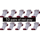 10 Pairs New Spring Summer Cotton Socks Boat Mesh Breathable Men&