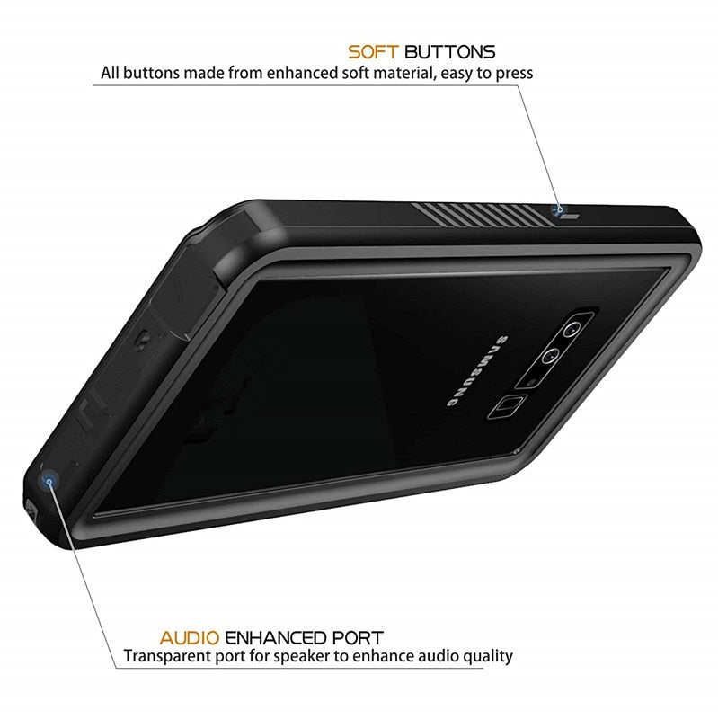 Waterproof Phone Cases for Samsung Galaxy S20 S10 S9 S8 Plus Note 20 Ultra S7 Edge Cover Screen Protector Float Strap Phone Case