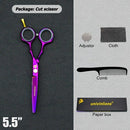 5.5" black hair scissors barber razor scissors hot scissors hair cut designs cheap hairdressing tools hair clipper kids scisors