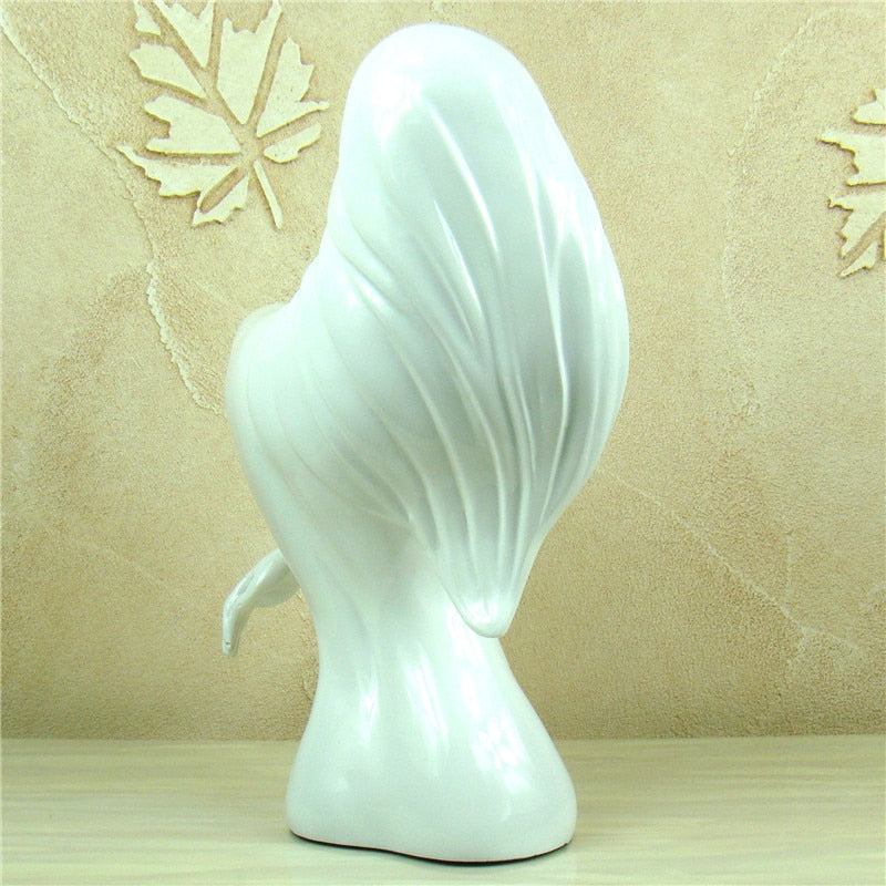 Abstract Naked Woman Bust Handmade Resin Belle Sculpture Human Body Art Ornament Lover&