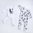 Baby Overalls Bulldog Long Sleeve Rompers Clothing Cotton Dog Anima 2022New Autumn/Winter Newborn Girl Boy Jumpsuit hat