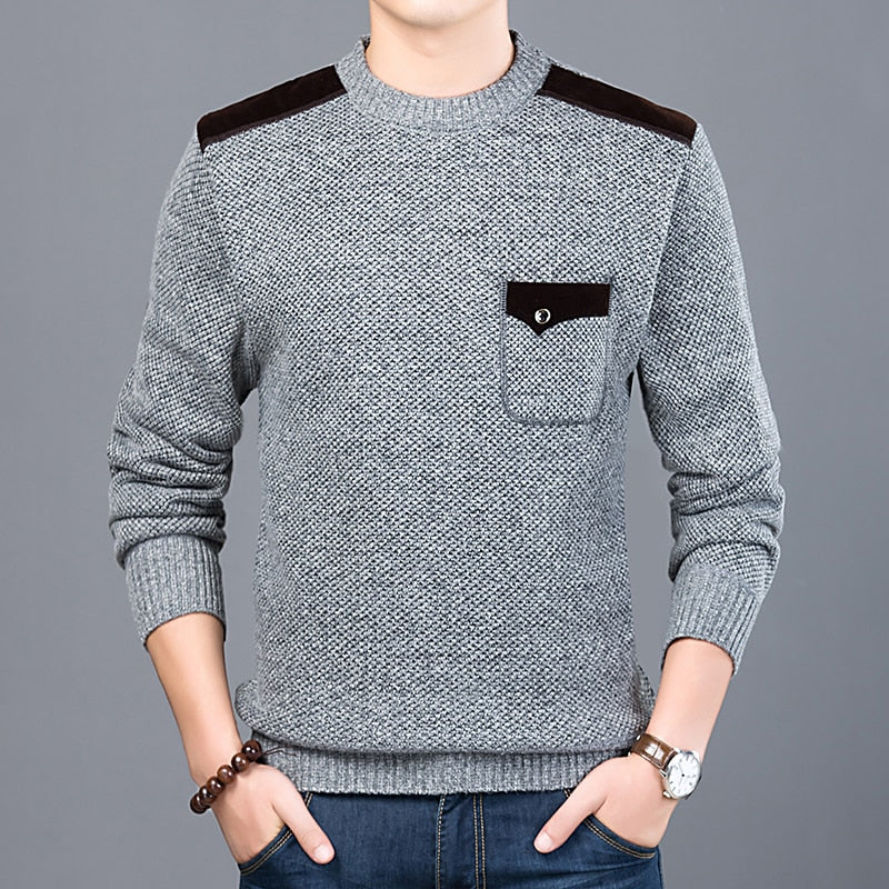 2022 New Fashion Brand Sweater For Mens Pullovers Slim Fit  Jumpers Knitwear O-Neck Autumn Korean Style Casual Clothing Male