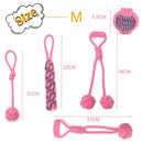 Cotton Rope Dog Interactive Toy  for Large Small Dogs Outdoor Teeth Clean Durable Dog Chew Ball Toys Labrador Juguete para Perro