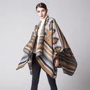 [RUNMEIFA] Damen Winter Batwing Quasten Umhang Poncho Cape Schal Schal PonchoDecke Pashmina 6 Farben 130*150cm