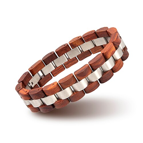 Bobo Bird, pulsera de madera para hombres, joyería para mujeres, pulsera de acero inoxidable 2020, pulseras hechas a mano para parejas, regalo para amantes de los hombres