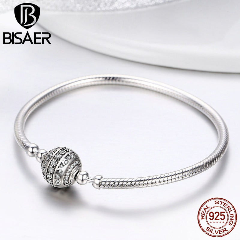Femme Bracelet Pulsera 925 Sterling Silver Delicate Life Basic Chain Charm Bracelet For Women Fine Jewelry DIY Accessories Gift
