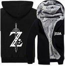 Link Hoodie Anime Breath of the Wild Cosplay Costumes Winter Coat Jacket Men's Warm Sweatshirts