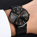 Relojes LIGE de cuarzo para hombre, reloj de fecha automático resistente al agua para hombre, reloj Simple de moda, cronógrafo deportivo informal de acero completo para hombre + caja