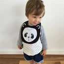5PCS Mixed Design Cute Animal Dedign Baby Boys Girls Bibs Kids Panda Lion Rabbit Design Bibs