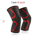 2 Pcs Elastic Knee Pads Nylon Sports Kneepad Fitness Protective Gear Patella Brace Support Running Basketball Volleyball