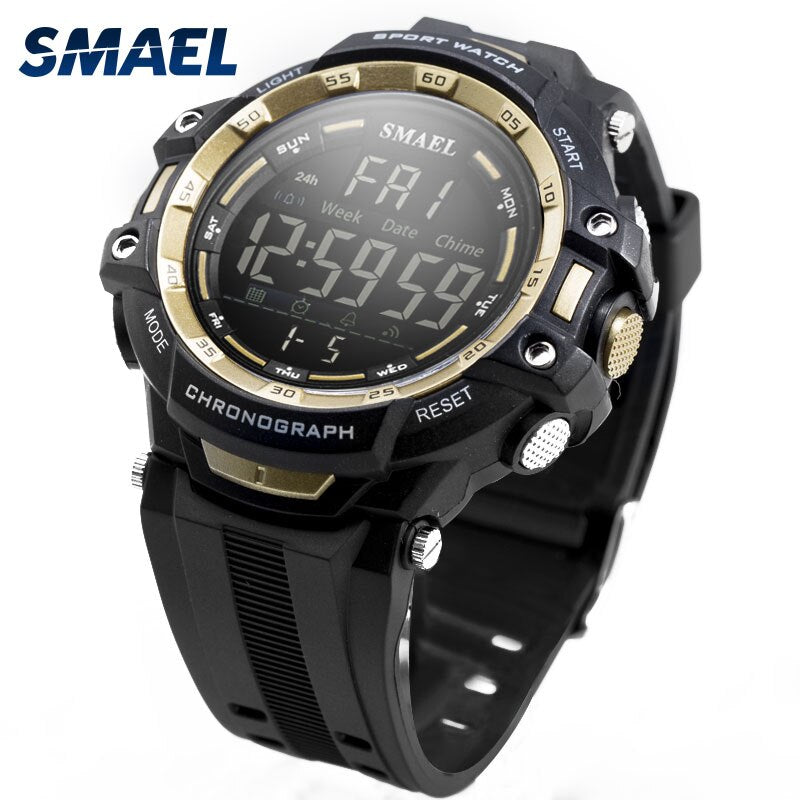 Relojes para hombre Luz LED digital Reloj SMAEL Shock Montre Relojes militares para hombre Marca superior de lujo 1350 Relojes de pulsera digitales Deportes