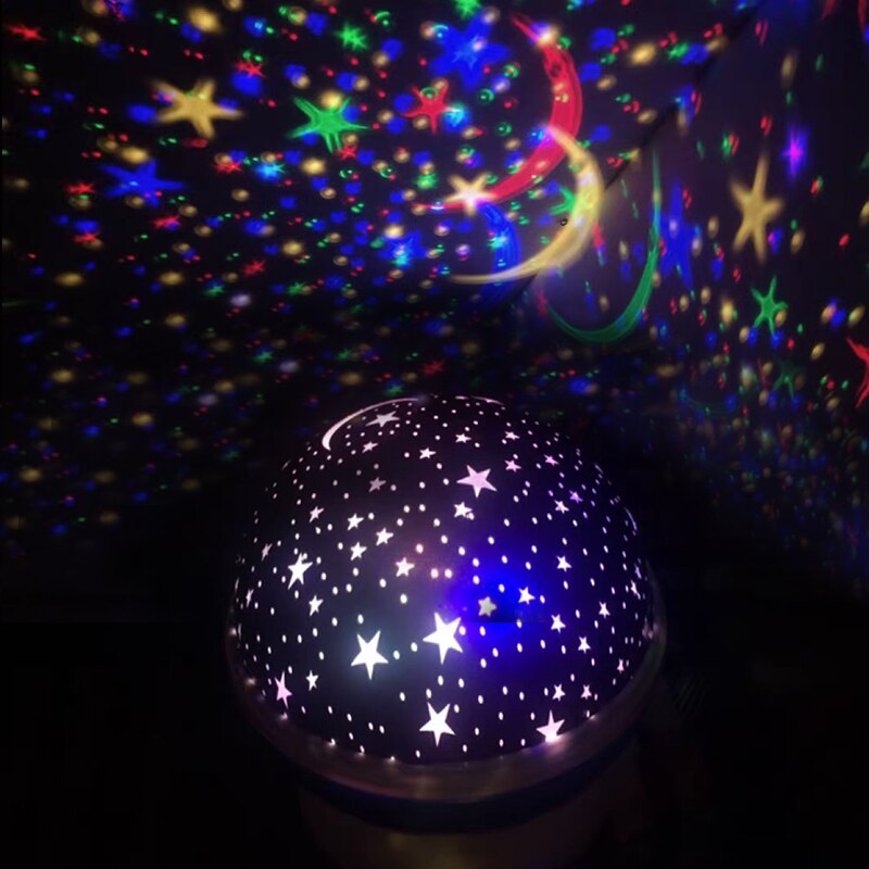 Novelty Luminous Toys Children Bedroom Moon Starry Sky LED Night Light Projector Battery USB Night Light Creative Party Toy Gift