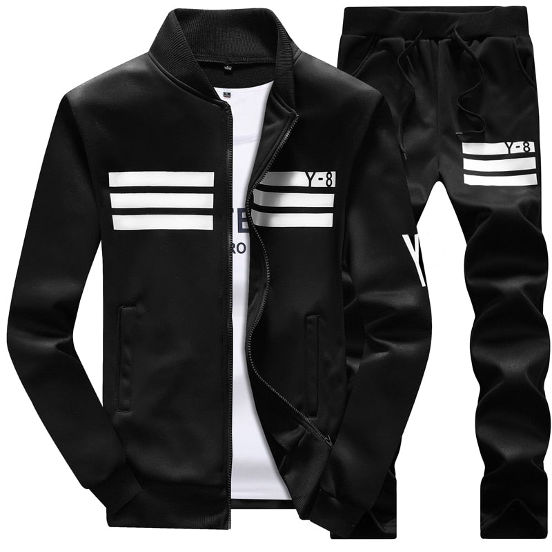 BOLUBAO Neue Herbst Männer Set Qualität Fleece Sweatshirt + Hosen Sporting Trainingsanzüge Herren Survêtement Sportswear Männlicher Trainingsanzug