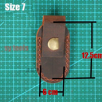 7 designs First layer Crazy horse cowhide leather Folding knife Tool pliers Quick button case sheath waistband Belt buckle