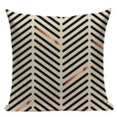 Pop Geometric Animal Cushion Cover Black White Linen Cushion Decorative Pillowcase Square High Quality Print Custom Throw Pillow