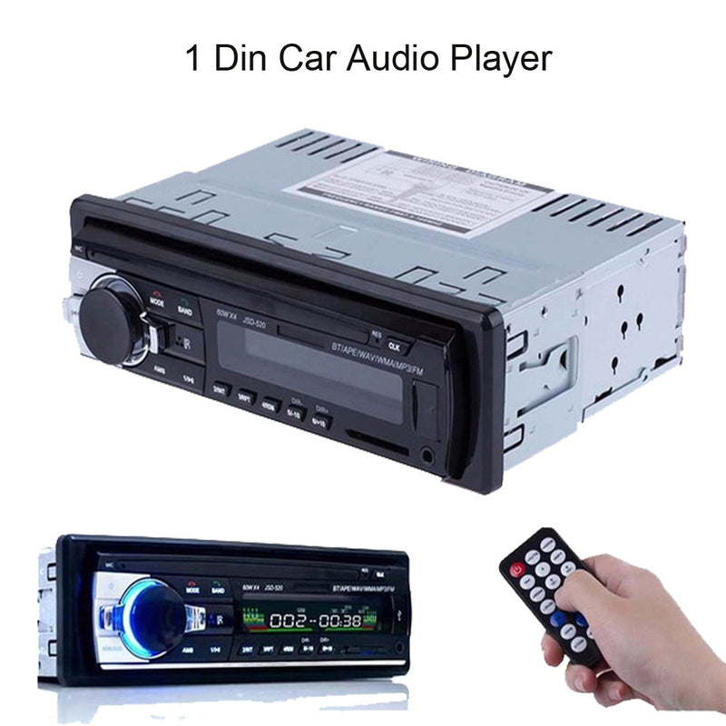 Podofo Autoradio Stereo Player Digital Bluetooth MP3 Player JSD-520 60Wx4 FM Audio Stereo Musik USB/SD mit In Dash AUX Eingang