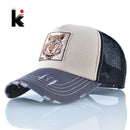 Snapback Hip Hop Trucker Hats For Men Breathable Mesh Bones Summer Tiger Baseball Caps Women Patch Drake Casquette Gorras Hombre
