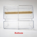 CAITEC Parrot Spill Proof Feed Box Bird Food Box Parrot Food Container Bite Resistant Suitable for Small Birds Small Parrot