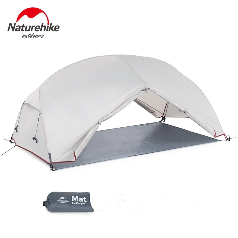 Naturehike Custom Mongar 1 2 3 Personen Wasserdichtes Doppellagiges Außenzelt Aluminiumstange Grau Ultraleicht Einzel Campingzelte Matte