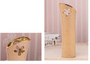 Luxury Europe Gold-Plated Ceramic Vase Home Decor Creative Design Porcelain Decorative Flower Vase For Wedding Decoration