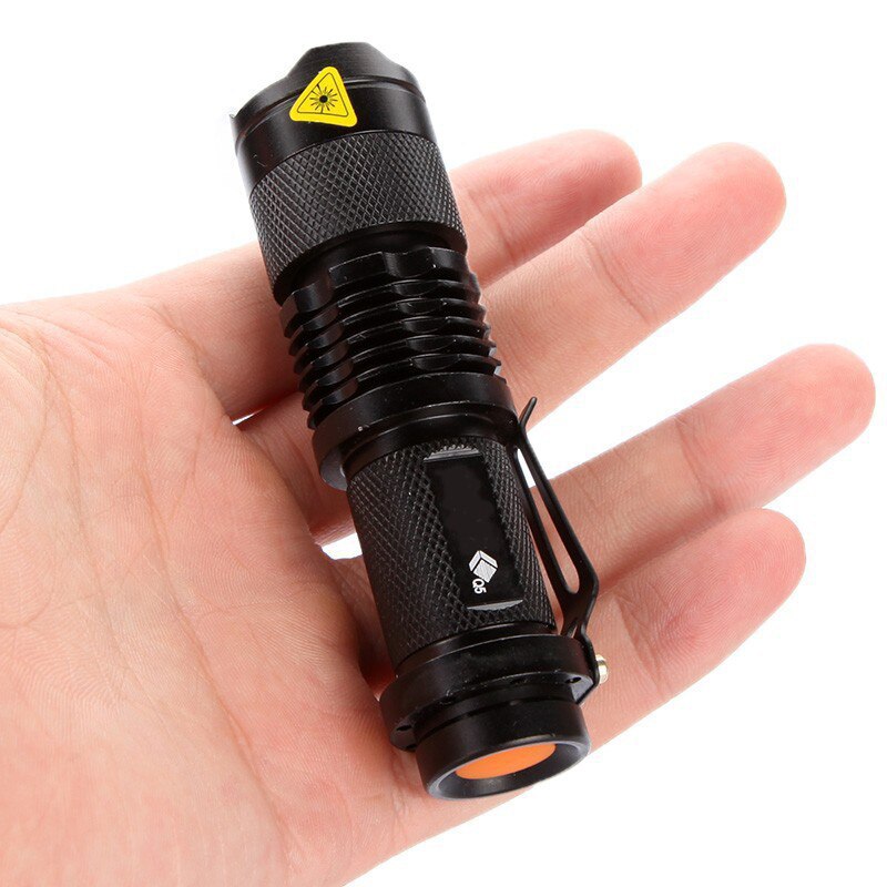 Linterna Led impermeable de 3 modos Q5 2000lm Zoomable gran oferta autodefensa no tazer shock Mini Flash linterna linterna