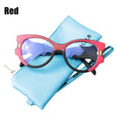 SOOLALA Anti Blue Light Reading Glasses Women Hyperopia Presbyopic Big Frame Wide Arms Cat Eye Women Glasses With Diopter