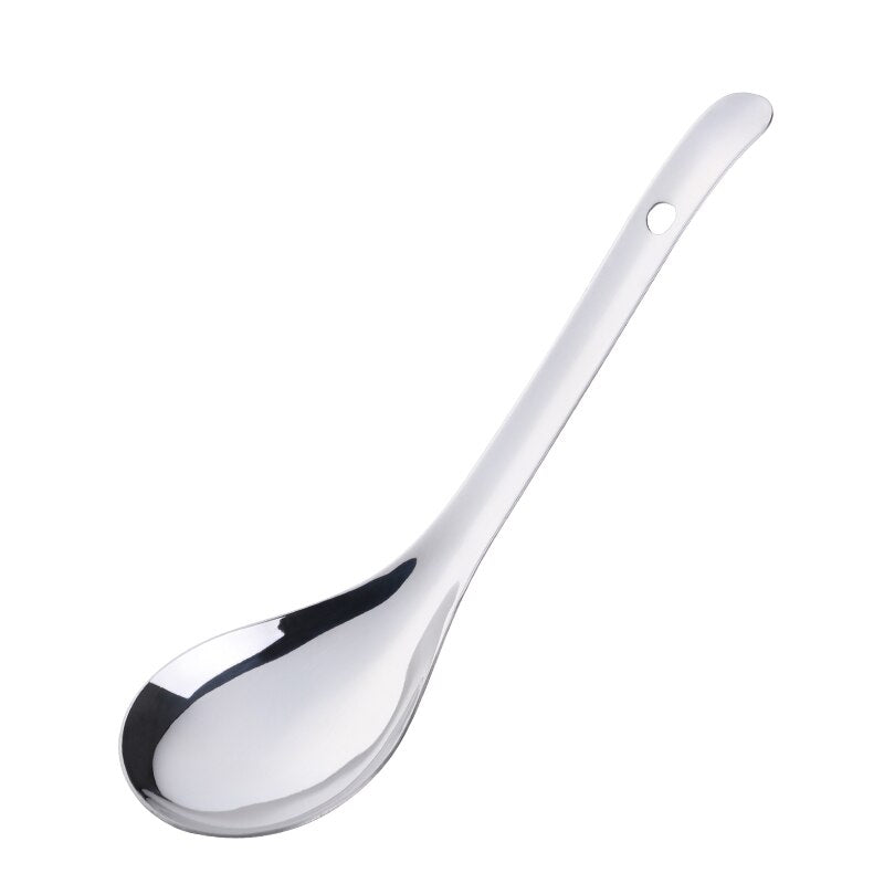 De cucharas grandes para sopa, cucharón para sopa de acero inoxidable 18/8, cuchara para servir arroz, cuchara de cocina dorada, cuchara de mesa, utensilio de cocina
