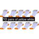 10 Pairs New Spring Summer Cotton Socks Boat Mesh Breathable Men&