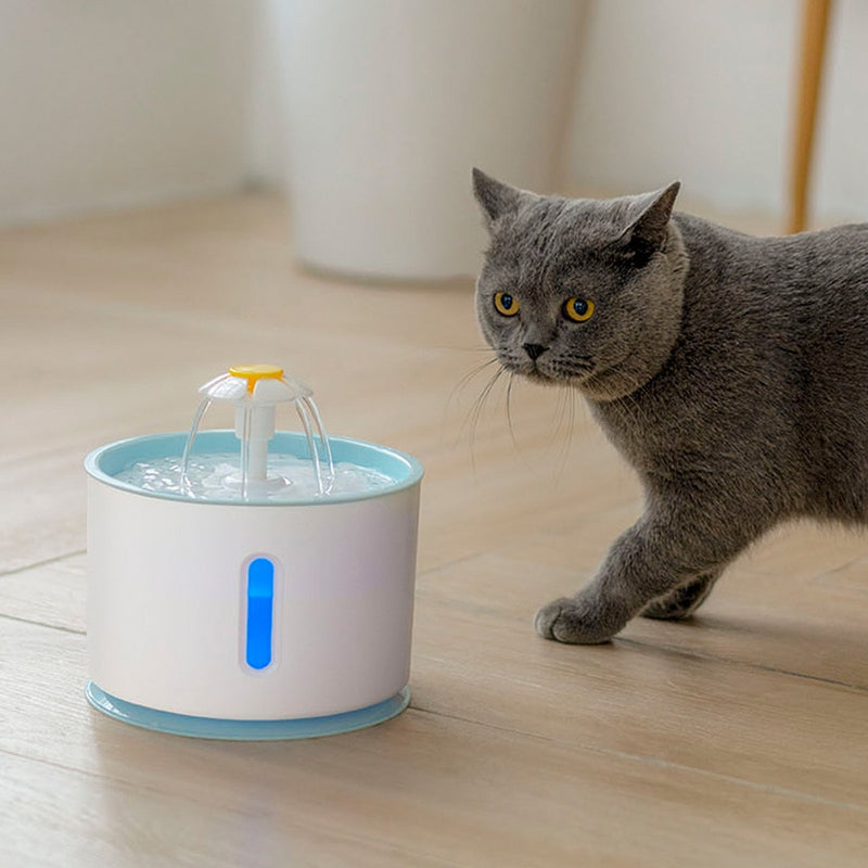 Automatic Pet Cat Water Fountain Electric Water Fountain Dog Cat Pet Drinker Bowl Parrot Drinking Fountain EU/US/UK Plug Visible