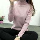 Thick Warm Women Turtleneck 2021 Winter Women Sweaters And Pullovers Knit Long Sleeve Cashmere Sweater Female Jumper