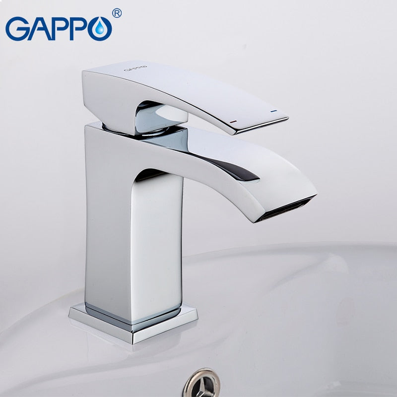 Gappo Black Faucet mixer bathroom torneiras Waterfall Basin Faucets bathroom cold hot water brass mixers single handle faucet