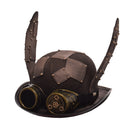 Steampunk Hat Retro Cute Rabbit Bunny Ears Goggle Billycock Groom Punk Bowler Fedora Women Top Hats