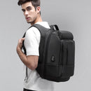 EURCOOL 17 Zoll Laptop Rucksack für Herren Wasserdicht Funktional mit USB Aufladung Rucksäcke Männlich Business Herren Rucksack Mochila