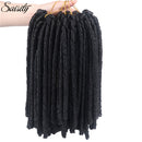 Saisity 14‘’faux locs crochet hair soft and light dreadlocks crochet braids synthetic crochet hair extensions 15 strands/pack