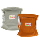 Ohbabyka, paquete de 2 pañales de tela para perros y mascotas, pantalones cortos sanitarios fisiológicos para perros, ropa interior, pantalones para perros de compañía, cubierta de pañal